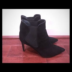 Tory Burch Dorset Black Suede Booties